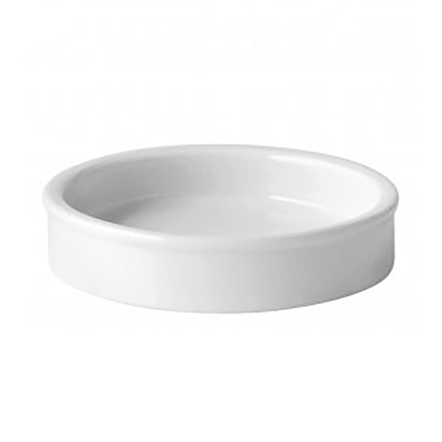 Utopia Titan Porcelain White Round Tapas Dish 10cm 4 Inch Pack of 6