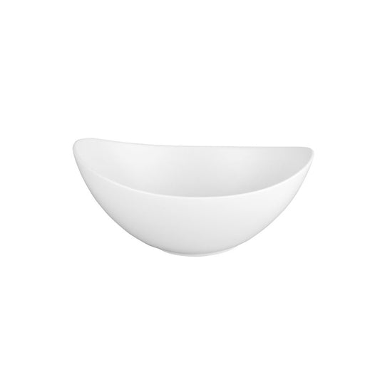 Churchill Moonstone Alchemy Fine China White Oval Bowl 14.3x10.5x5.3cm 28.4cl 10oz Pack of 12