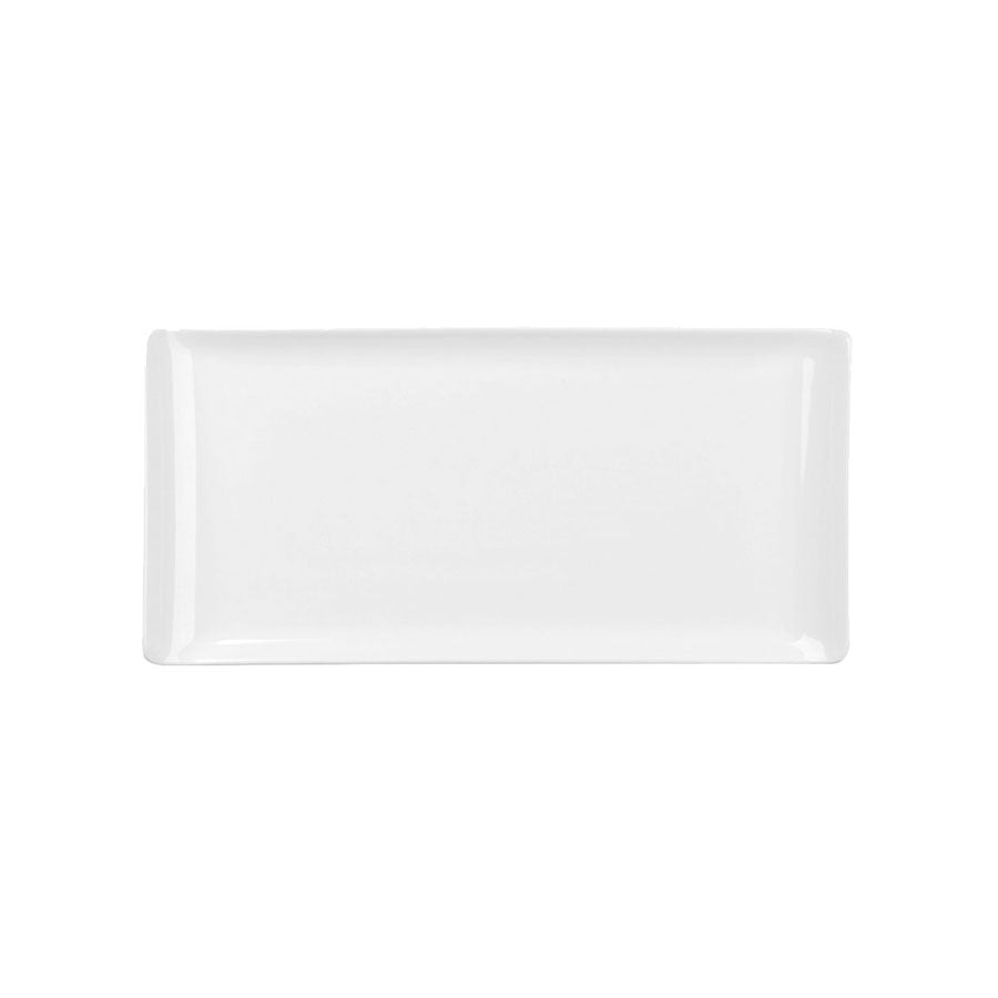 Churchill Buffet Alchemy Fine China White Rectangular Buffet Tray 10x17cm Pack of 6