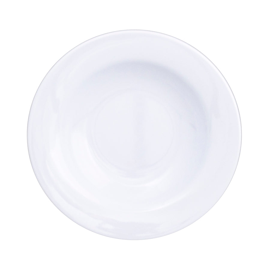 White Melamine Round Pasta Bowl 19.5cm 8 Inch Pack of 48