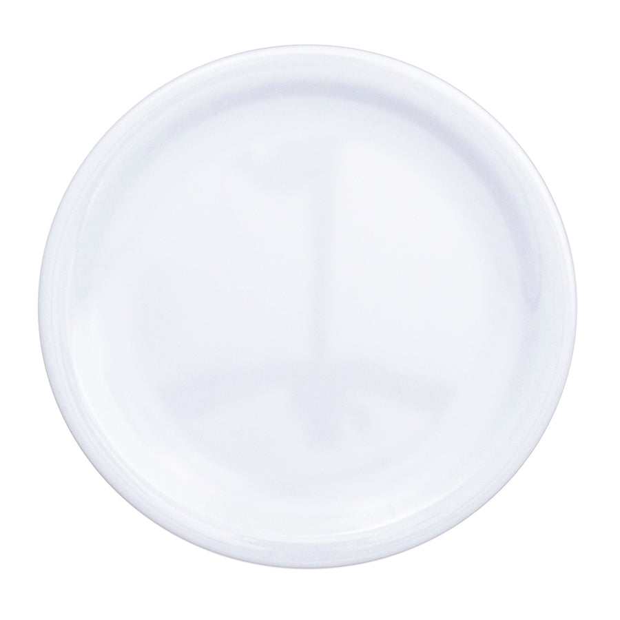 White Melamine Round Plate 23cm 9 Inch Pack of 48