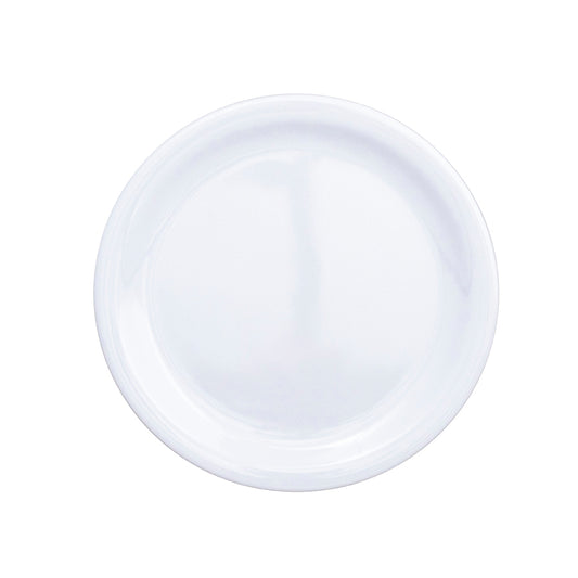 White Melamine Round Plate 18.5cm 7.5 Inch Pack of 48