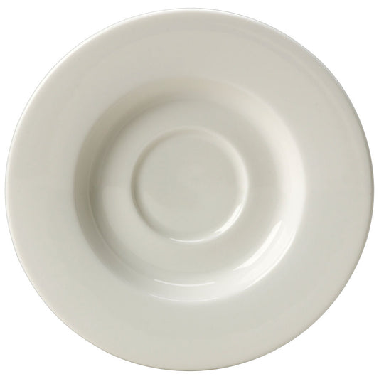 Steelite Monaco Vitrified Porcelain White Round Fine Dining Saucer 16cm Pack of 36