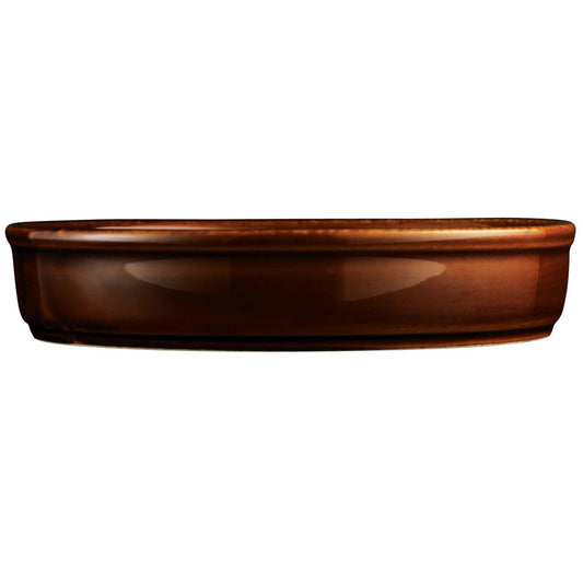 Churchill Art De Cuisine Stoneware Menu Cookware Brown Round Mezze Dish 17cm 40cl 14.1oz Pack of 6