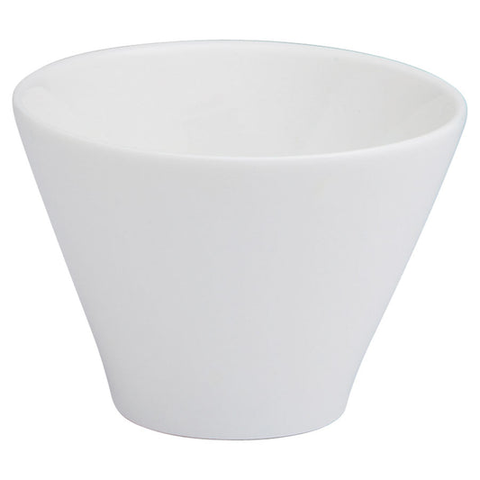 Elia Orientix Bone China White Round Conical Bowl 11cm Pack of 4