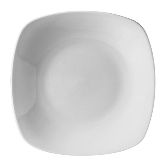 Steelite Spyro Vitrified Porcelain White Square Plate 28x28cm Pack of 12