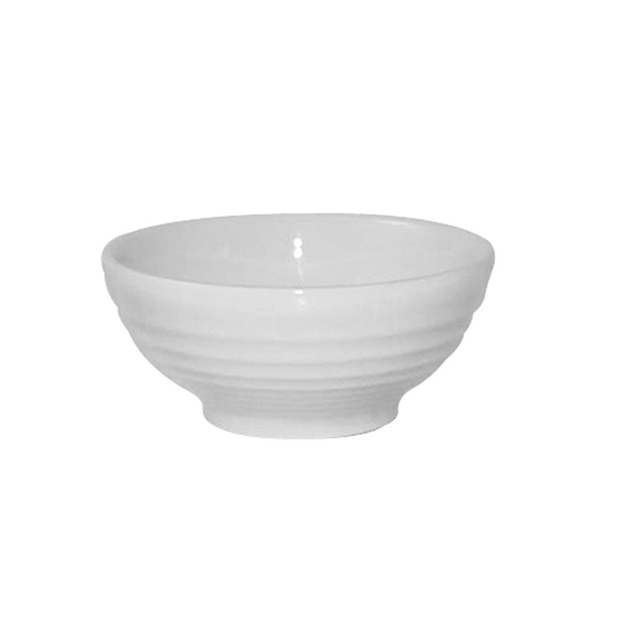 Churchill Bit On The Side Vitrified Porcelain Round White Ripple Bowl 17cl Pack of 12