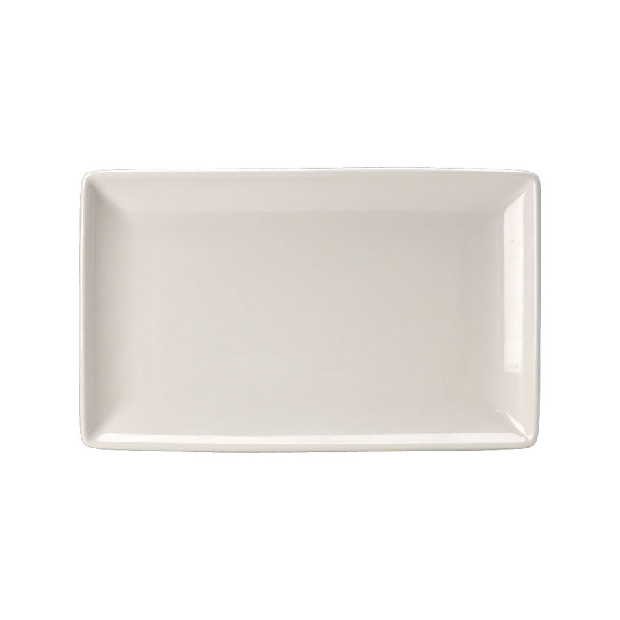 Steelite Taste Vitrified Porcelain White Rectangular Plate 16.75x27cm Pack of 6