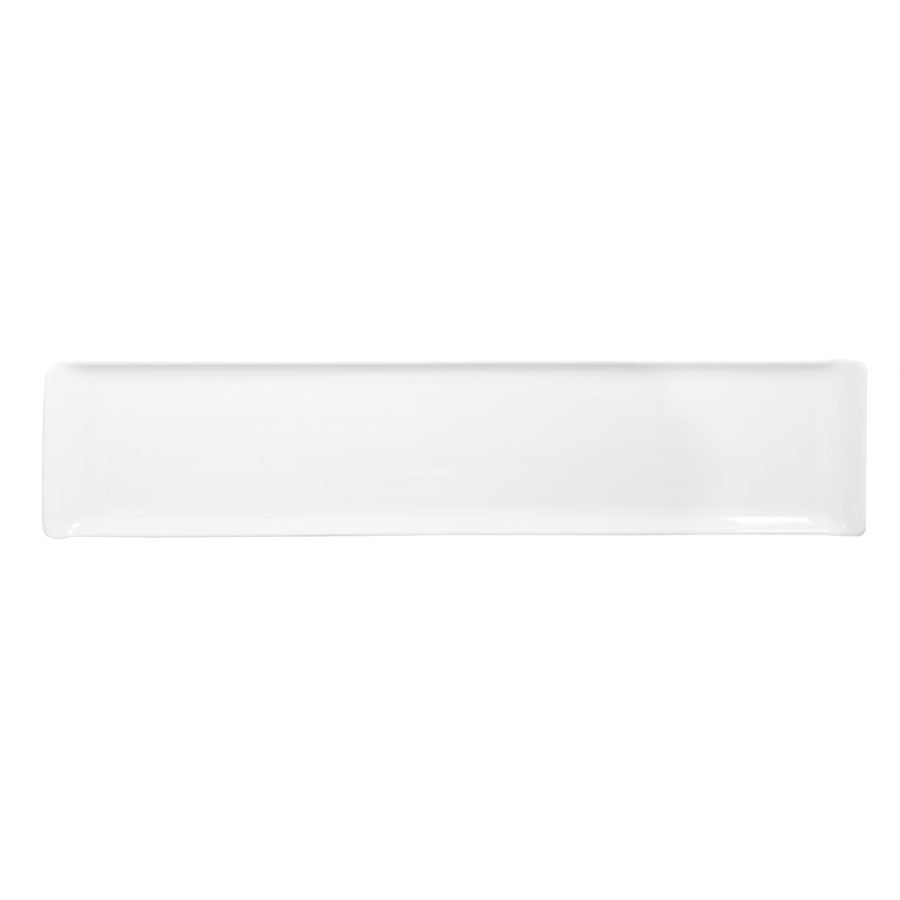 Churchill Buffet Alchemy Fine China White Rectangular Buffet Tray 10x46cm Pack of 4