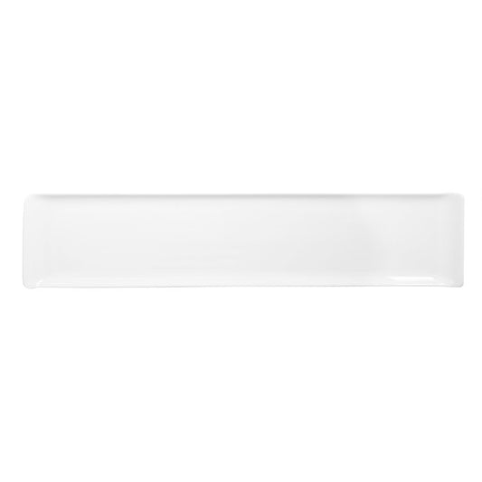 Churchill Buffet Alchemy Fine China White Rectangular Buffet Tray 10x46cm Pack of 4