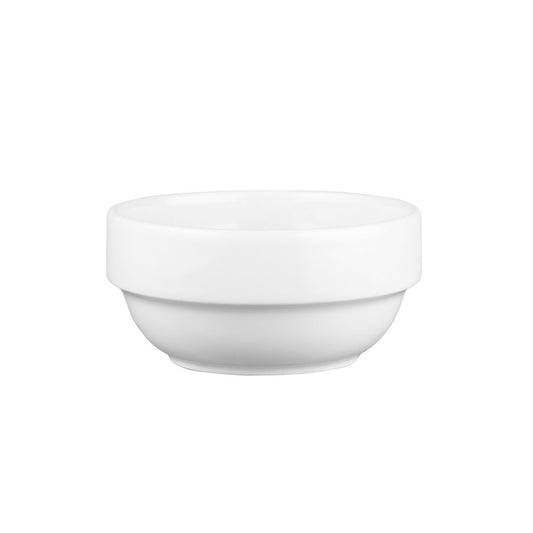 Churchill Profile Vitrified Porcelain White Round Stacking Bowl 11.5cm 36cl 12.6oz Pack of 6