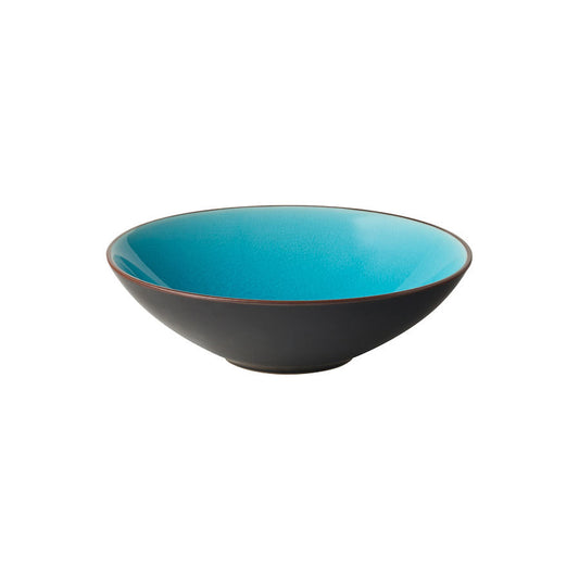 Utopia Soho Stoneware Aqua Blue Round Bowl 18cm 65cl 22.75oz Pack of 6