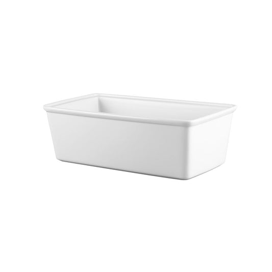 Churchill Counter Serve Vitrified Porcelain White Rectangular Casserole 34x20x11.5cm 400cl