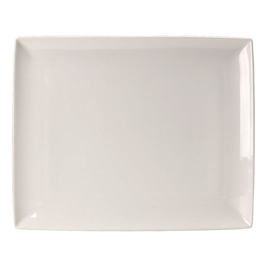 Steelite Taste Vitrified Porcelain White Rectangular Plate 27x33cm Pack of 6