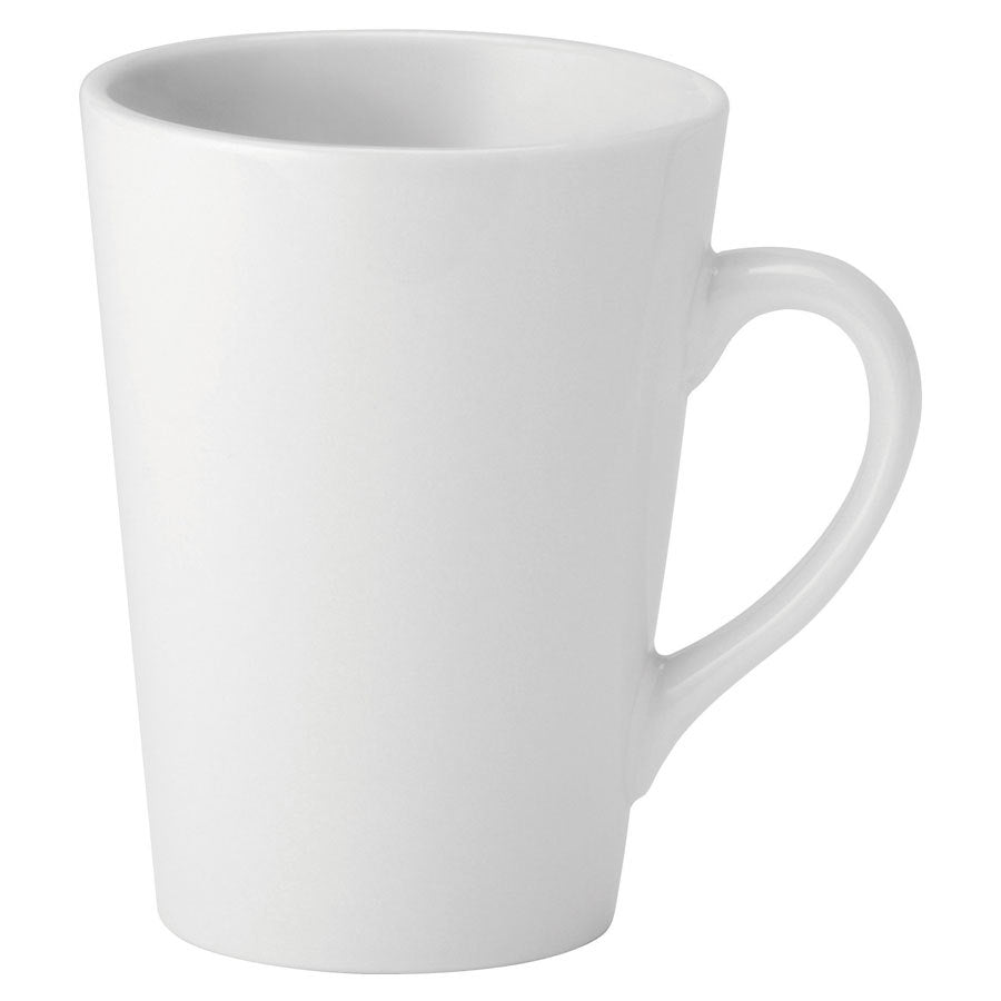 Utopia Pure White Porcelain Latte Mug 25cl 8.5oz Pack of 24