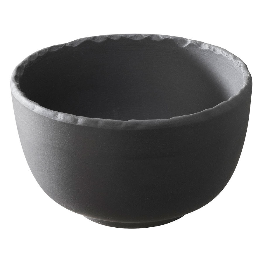 Revol Basalt Ceramic Black Round Mini Bowl 7.5cm 8cl Pack of 6