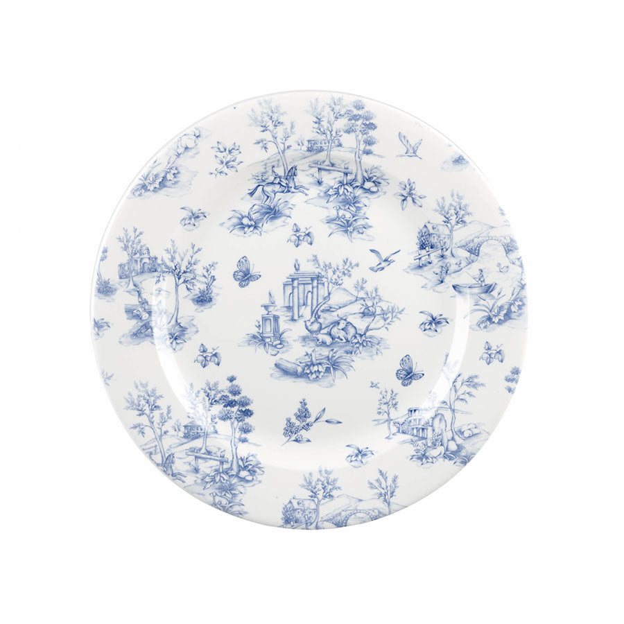 Churchill Vintage Prints Vitrified Porcelain Prague Round Toile Plate 30.5cm Pack of 6