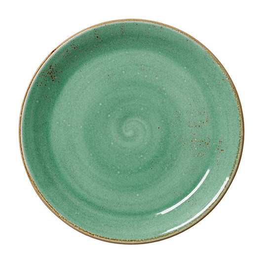 Steelite Craft Aqua Vitrified Porcelain Round Coupe Plate 25.5cm Pack of 12