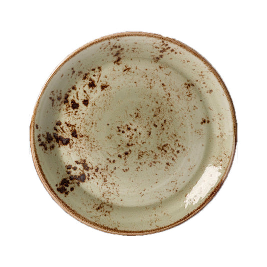 Steelite Craft Vitrified Porcelain Green Round Coupe Plate 15.25cm Pack of 36