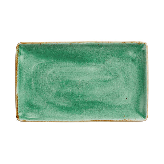 Steelite Craft Aqua Vitrified Porcelain Rectangular Tray 27x16.75cm Pack of 6