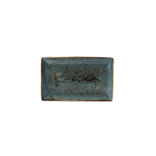 Steelite Craft Vitrified Porcelain Blue Rectangular One Plate 27cmx16.75 cm 27cmx16.75 cm Pack of 6