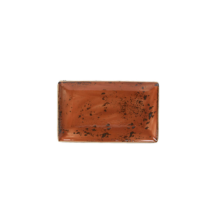 Steelite Craft Vitrified Porcelain Terracotta Rectangular One Plate 27cmx16.75 cm Pack of 6