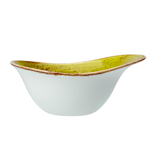 Steelite Craft Vitrified Porcelain Apple Green Freestyle Bowl 17.8cm Pack of 12