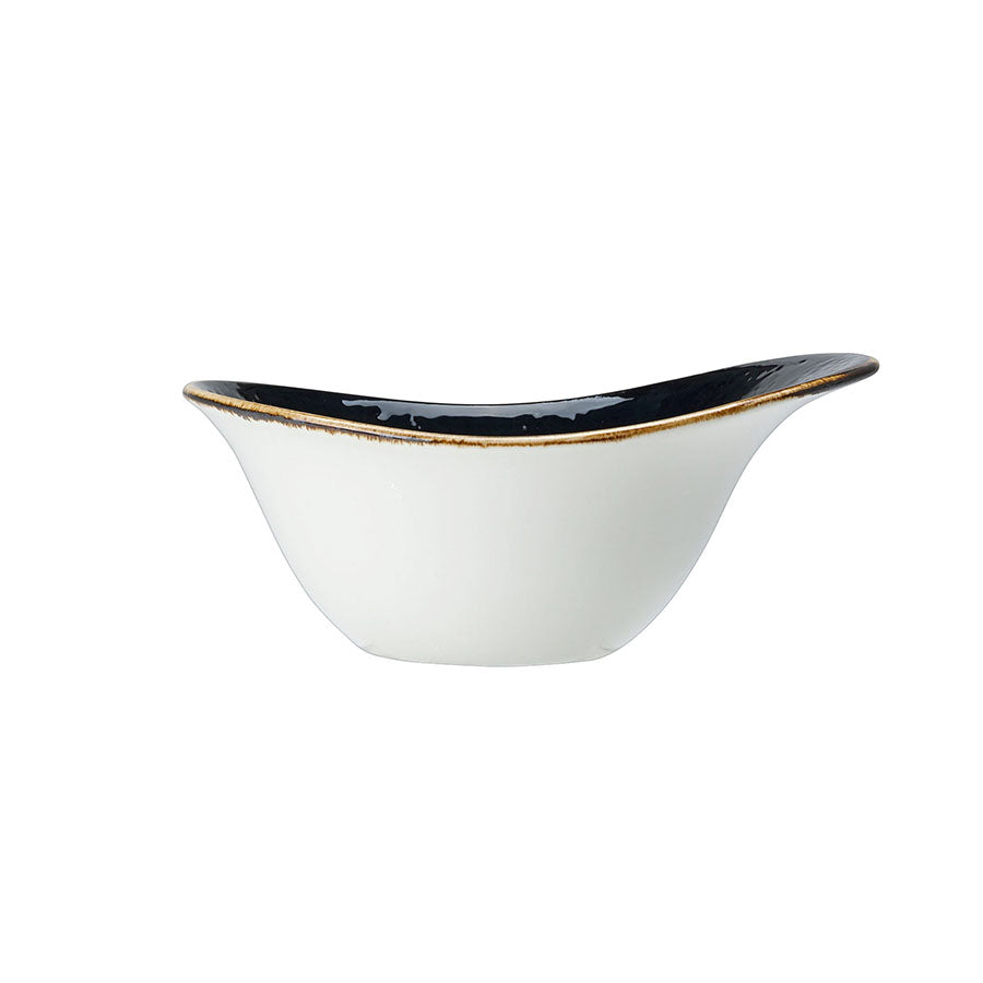 Steelite Craft Vitrified Porcelain Liquorice Round Bowl 18cm Pack of 12