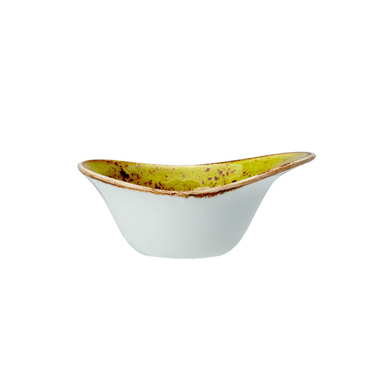 Steelite Craft Vitrified Porcelain Apple Green Freestyle Bowl 13cm Pack of 12