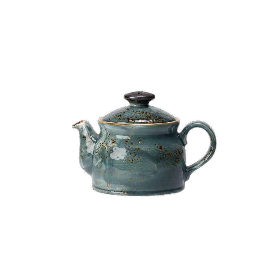 Steelite Craft Vitrified Porcelain Blue Club Teapot 15oz Pack of 6