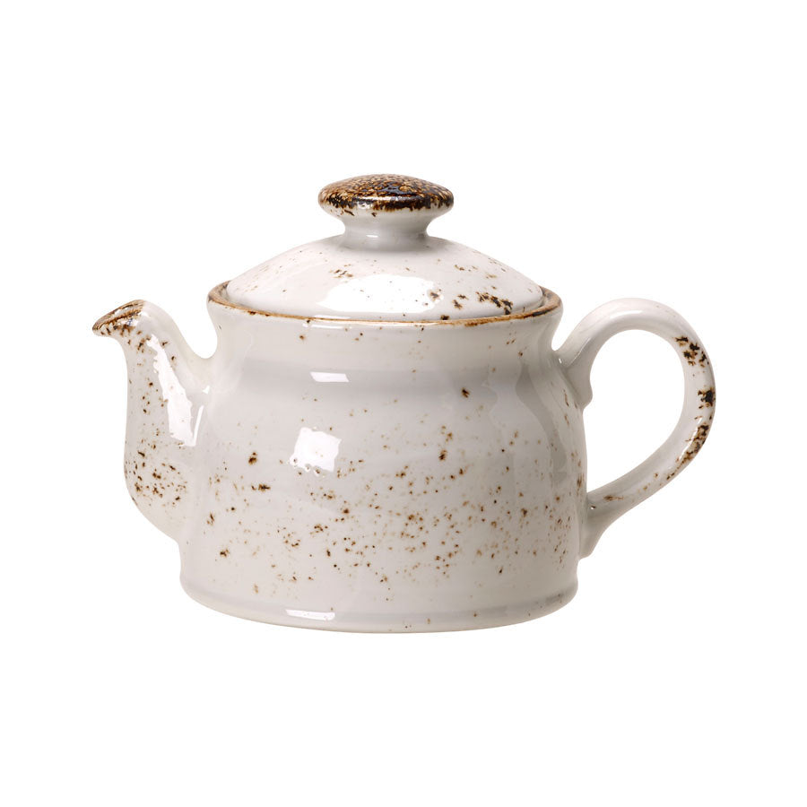 Steelite Craft Vitrified Porcelain White Club Teapot 15oz Pack of 6