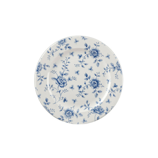 Churchill Vintage Prints Vitrified Porcelain Prague Round Rose Chintz Plate 21cm Pack of 6