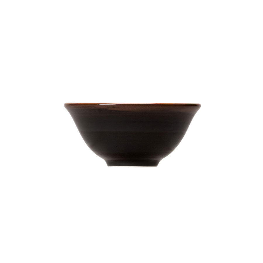 Steelite Koto Vitrified Porcelain Black Round Chinese Bowl 5 Inch 12.75cm Pack of 12