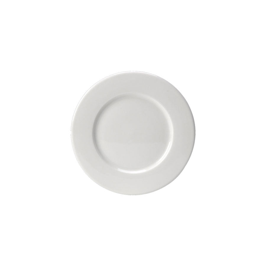 Steelite Monaco Vitrified Porcelain White Round Fine Dining Wide Rim Plate 16cm Pack of 36