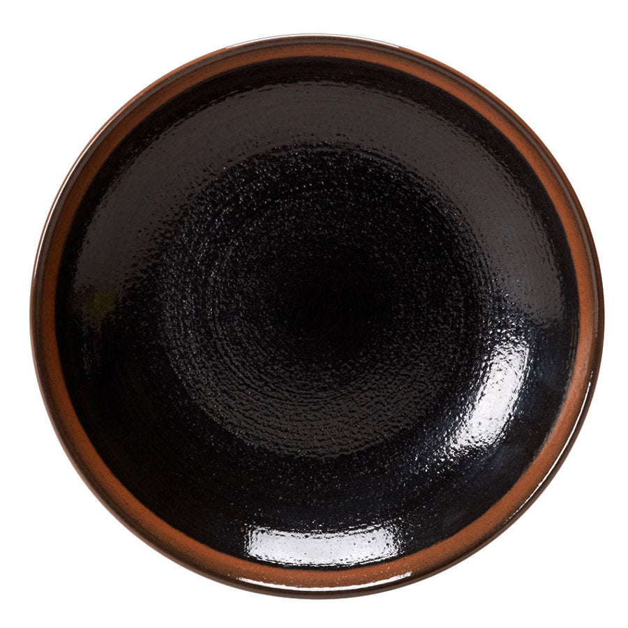 Steelite Koto Vitrified Porcelain Black Round Coupe Bowl 10 Inch 25.5cm Pack of 12