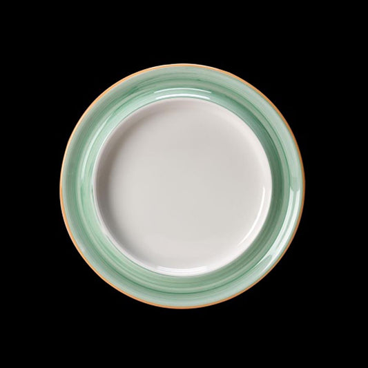 Steelite Freedom Vitrified Porcelain Green Round Plate 8.5in 21.6cm Pack of 12