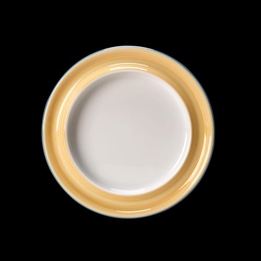 Steelite Freedom Vitrified Porcelain Yellow Round Plate 8.5in 21.6cm Pack of 12