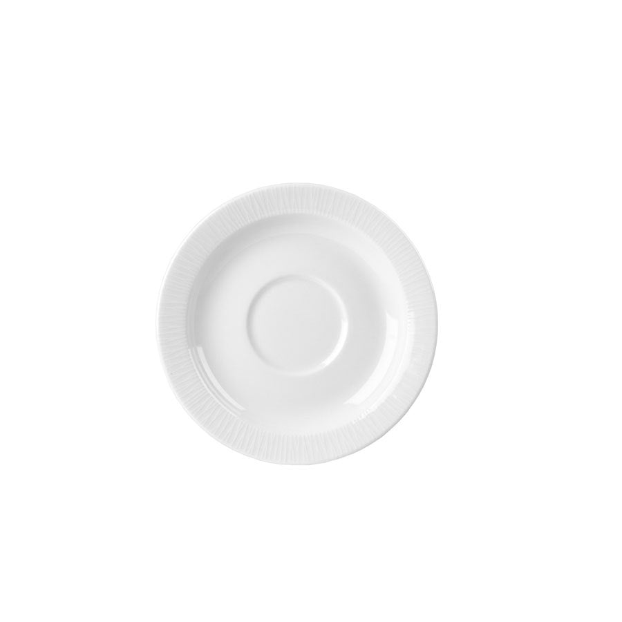 Churchill Bamboo Vitrified Porcelain White Saucer 6 Inch 15cm Pack of 12