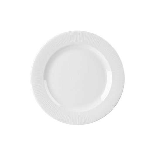 Churchill Bamboo Vitrified Porcelain White Plate 10.875 Inch 27.6cm Pack of 12