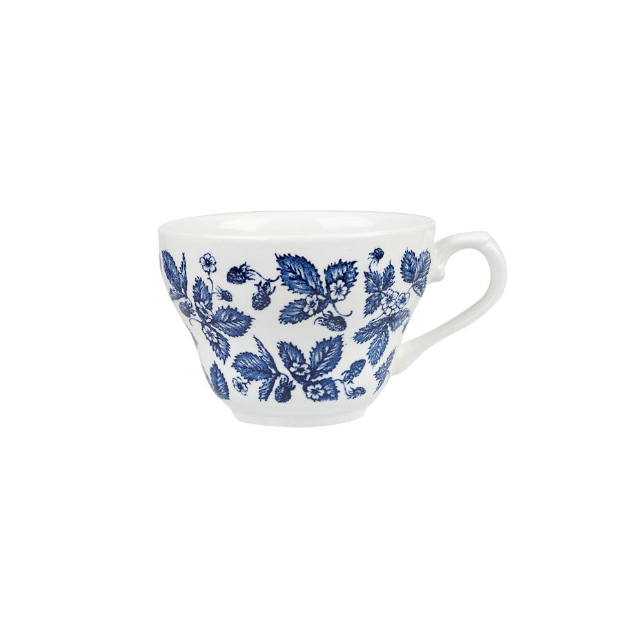 Churchill Vintage Prints Vitrified Porcelain Blue Bramble Georgian Teacup 7oz Pack of 12