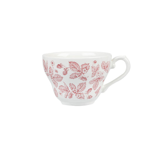 Churchill Vintage Prints Vitrified Porcelain Cranberry Bramble Georgian Teacup 7oz Pack of 12