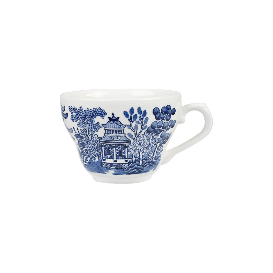 Churchill Vintage Prints Vitrified Porcelain Blue Willow Georgian Teacup 19.8cl 7oz Pack of 12