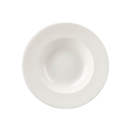 Churchill Profile Vitrified Porcelain White Round Wide Rim Bowl 28cm 46.9cl 16.5oz Pack of 12