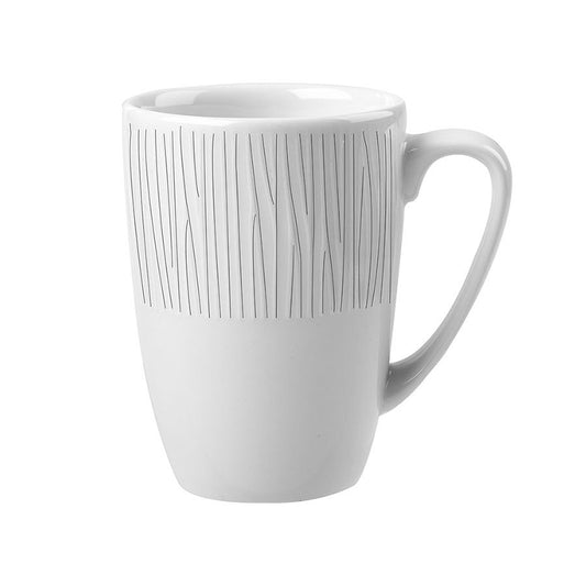 Churchill Bamboo Vitrified Porcelain White Mug 12oz Pack of 12