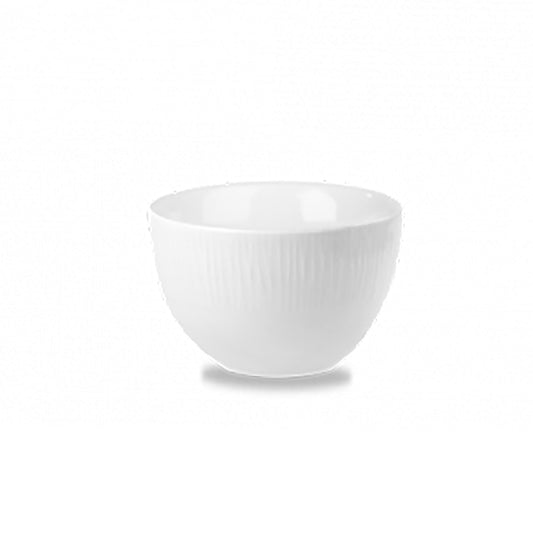 Churchill Bamboo Vitrified Porcelain White Sugar Bowl 8oz 23cl Pack of 12