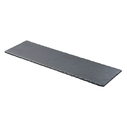 Revol Basalt Ceramic Black Rectangular 2/4 Gastronorm Tray 54x16.5cm Pack of 2