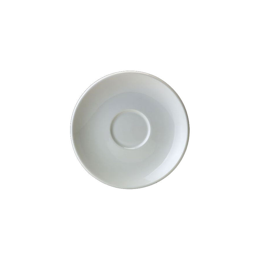 Steelite Liv Vitrified Porcelain White Round Saucer 15cm 6 Inch Pack of 36