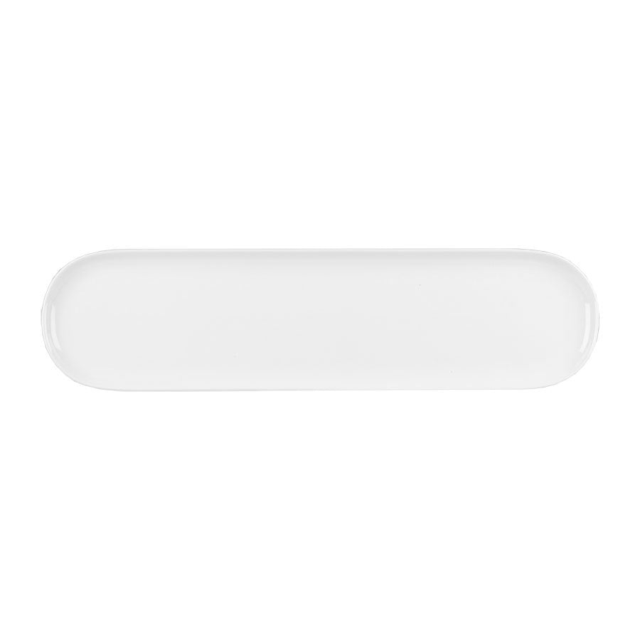 Churchill Moonstone Alchemy Fine China White Oval Buffet Tray 58x15x3cm Pack of 4