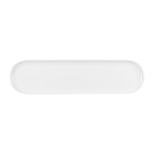 Churchill Moonstone Alchemy Fine China White Oval Buffet Tray 58x15x3cm Pack of 4