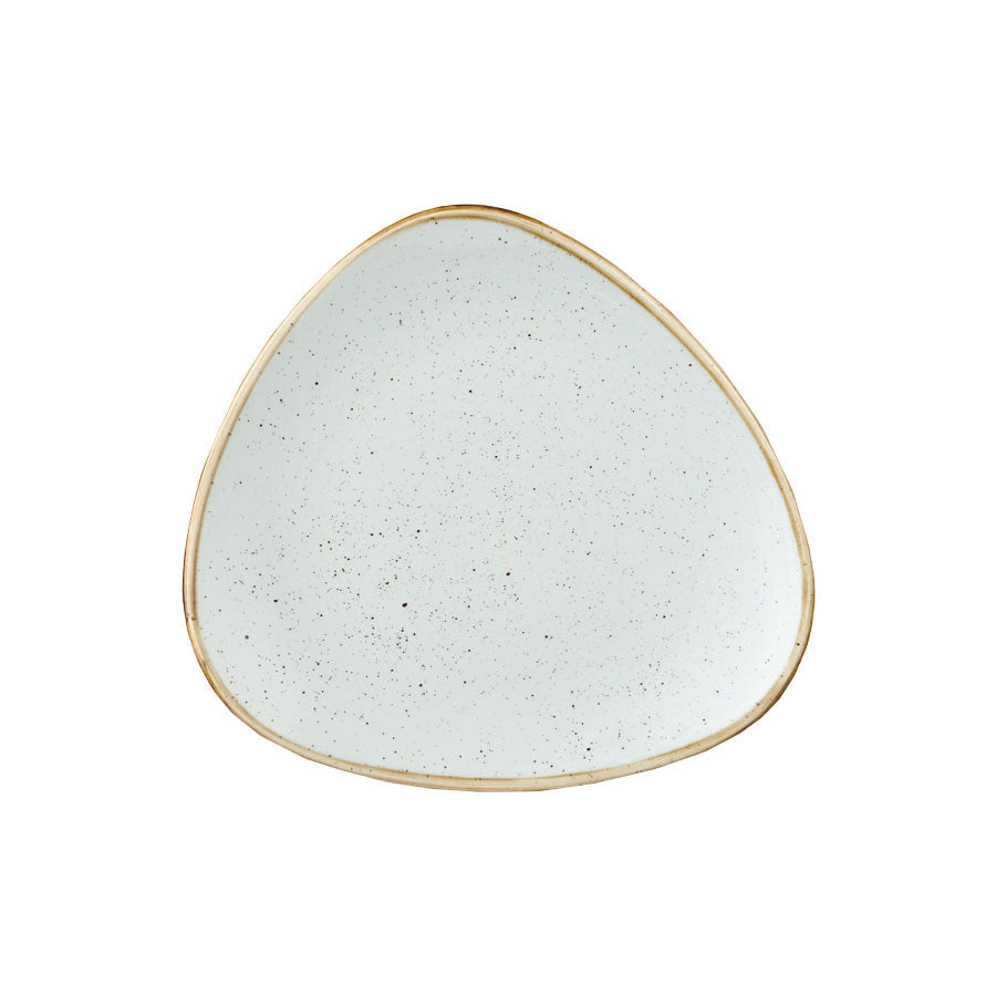 Churchill Stonecast Vitrified Porcelain Duck Egg Blue Triangular Plate 31.1cm Pack of 6